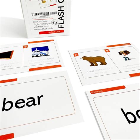 homonyms cards let's grow smart|Pat's Flash Cards 50 Homonyms in English Flash Cards.